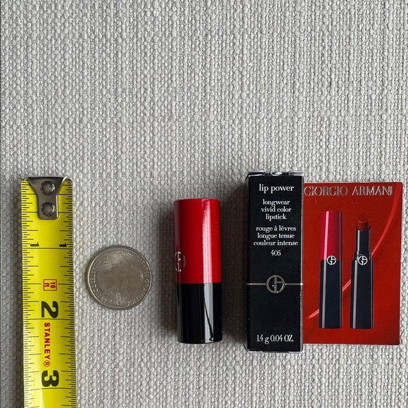 Giorgio Armani Lip Power Vivid Red Lipstick mini - 405 sultan - Picture 2 of 11